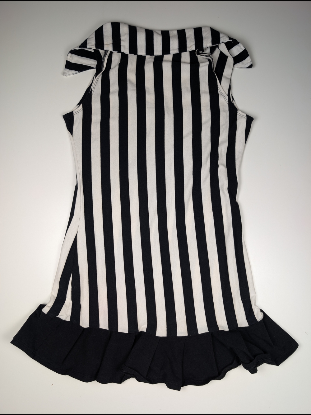 Elegant Moments Referee Costume Dress Black White Full Zip Front Size S/M - Picture 4 of 9